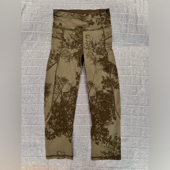 Black Tree Print Women's Leggings - Picture 1 of 2